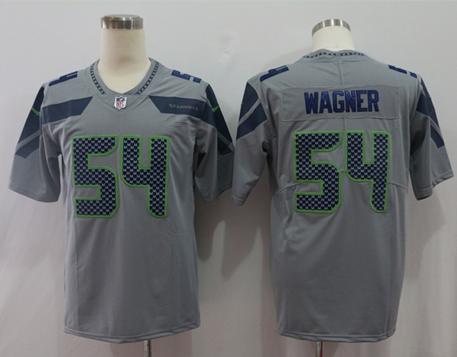 Men's Seattle Seahawks Bobby Wagner #54 Gray Jersey